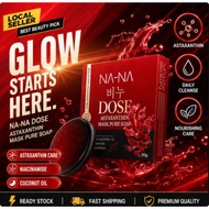 NA‑NA DOSE Astaxanthin Mask Pure Soap, Antioxidant Facial Cleansing Bar for Daily Home Skincare Rout