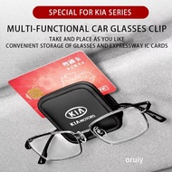 [KIA]Car glasses clip leather IC card storage clip KIA K5 k3 K2 Sportage Picanto Rio Soren Cerato Fo