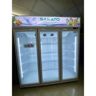 NEW 2026 - 3 Doors Chiller SAKATO 1500L SC-D3-1830TCH WHITE Frost Free Digital Controll with Heated 