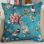 Ghế sofa phong cách đồng quê in hình Mỹ 45x45 Vỏ gối tựa Vỏ Gối Trang trí gia đình (không có lõi)