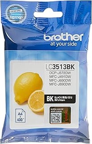 Brother LC3513BK Original Ink Cartridge Compatible with DCP/MFC Series, 400 Pages, Black