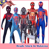 MYLITTLELASS Kostum Bodysuit Spiderman Miles Morales 2099 Kanak-Kanak & Dewasa Cosplay Lengkap