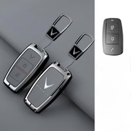 Ốp Chìa Khóa Xe Vinfast VF3 Bọc Chìa Khoá Xe Điện Bằng Da + Hợp Kim Cao Cấp - Móc Khóa - Phụ Kiện Xe
