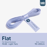 LILIN MR Shoelaces FA38 Light Taro (Young Taro) - 5mm Flat Wax Shoelaces (Waxed Laces) 70cm 80cm 90c