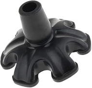 19mm Crutch Tips with Six Column Anti Slip Design, Standard Sticks to Improve Stability and Balance 
