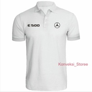 Mercedes benz E500 Polo Shirt Short Sleeve mercedes E 500 Car Collar Shirt