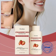 Strawberry Body Scrub Cream 118g - Natural Exfoliating & Moisturizing Care For Smooth Soft Skin T1J2