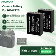 PUJIMAX NP-W126 1600mAh 11.84Wh 7.4V Fujifilm Camera Battery For XPro1 XPro2 XPro3 XH1 XM1 XE3 XS10