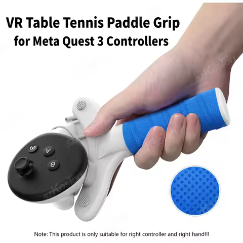 1PCS AMVR Table Tennis Paddle Grip for Meta Quest 3 Controllers Handle Paddle Elevate VR Games Exper