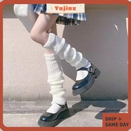 YUJINX Thigh Tights, 42/52/72cm Lolita Knitted Foot Cover, Casual White Black Warm Leggings Autumn W