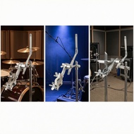 Cowbell Clamp with Mounting Post Adjustable Cowbell Mount Percussion Chrome-Plated Mounting Bracket 