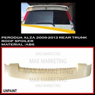 PERODUA ALZA 2009-2013 REAR TRUNK ROOF SPOILER ABS SKIRT LIP BODYKIT