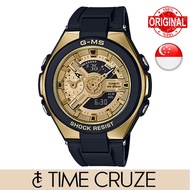 [Time Cruze] Baby-G G-MS Gold Tone Black Resin Strap Women Sports Watch MSG-400G-1A2 MSG-400G-1A2DR