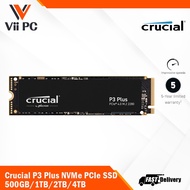 Crucial P3 Plus PCIe 4.0 3D NAND NVMe M.2 1TB/2TB/4TB  - Internal SSD Storage