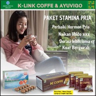 K Coffe Klink AyuvigoPaket Stamina PriaKopi kuat Tahan lamaKapsul