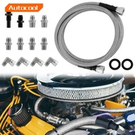 70 Flexible SS Braided Transmission Cooler Lines Kit 6AN For GM 4L60E 4L80E