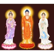 5D diamond painting, beautiful three-world Buddha painting - self-made diamond painting