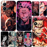 Case For Vivo V5 V5S V7 PLUS + V11i  V11 Pro Phone Back Cover Soft Black Tpu Jujutsu Kaisen Sukuna