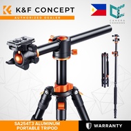 K&F Concept SA254T3 Aluminum Portable Travel Tripod 22lbs/10kg Load for DSLR Cameras KF09.096