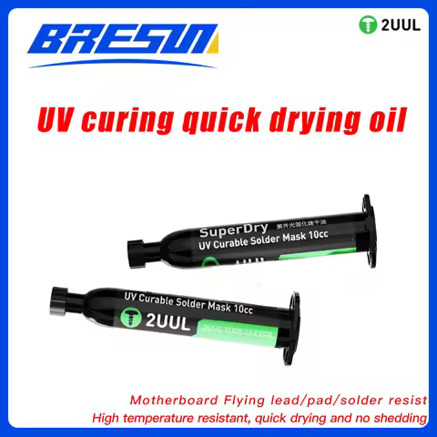 2UUL SC55 SuperDry UV Curable Solder Mask 10CC For Mobile Phone Repair Jumping Wire Quick Dry Curing