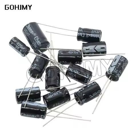 6.3V 16V 25V 35V 50V 63V 200V 250V 400V 450V Aluminum Electrolytic Capacitor 20% 100UF 470UF 680UF 1