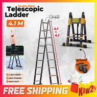 4.1M Double Sided Telescopic Ladder Extendable Portable Multifunction Multipurpose Ladder Foldable T