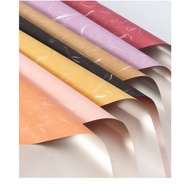 2pcs 2 TONE SILK Waterproof Flower Wrapping Paper Gift Bouquet/Flower Bouquet/Florist Wrapping Paper