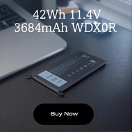New High Quality 42Wh 11.4V 3684mAh WDX0R Laptop Battery For Dell Inspiron 13 5000 7580 7368 5468 14