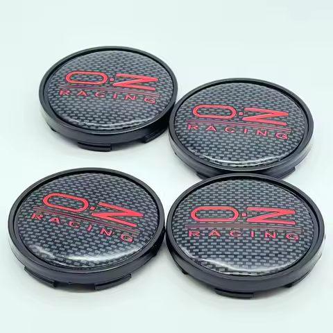 4pcs/Set O.Z Racing 63mm Car Wheel Center Hub Caps Rim Caps Dust-Proof Covers Emblem Logo Badge Auto