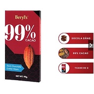 Socola đắng không đường Beryl's 99% ca cao thanh 90g