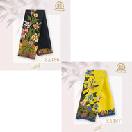 Kain batik longgar lembut dan sejuk cocok untuk pakaian wanita Idul Fitri