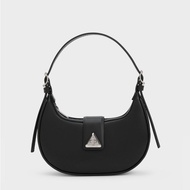 CHARLES & KEITH CHARLES Women's Small Shoulder Bag&KEITH Crossbody Bag CrescentSlingshotch