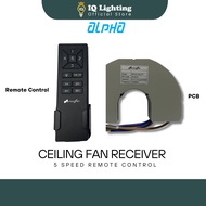 Alpha Cosa Xpress 42”/56” Ceiling Fan PCB BOARD RECEIVER / REMOTE CONTROL