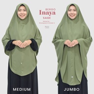 Bergo Adem Harian Jumbo / Jilbab Instan Wolfis  Syari / Bergo Inaya by Hijab Hayuri