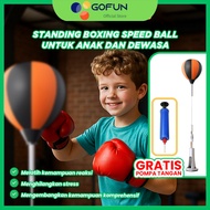 GOFUN Adjustable Speed Ball Standing Punching Bag