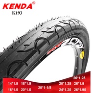 Kenda K193ชุดจักรยานยาง1.25 1.5ขนาด20X1.25 24X1.25 26x 1.25จักรยานภูเขาบีเอ็มเอกซ์เอ็มทีบีจักรยานยาง