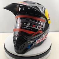 {SEOIRUW} Red Bull Helmet Motorcycle Full Face Off-road Helmet Motorcycle Racing Helmet (in Stock)
