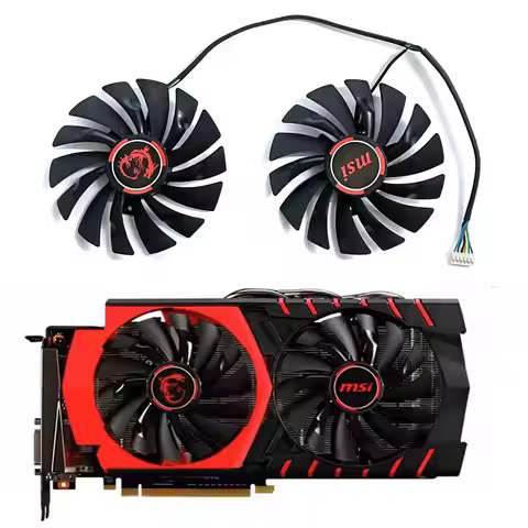 95Mm Pld10010s12hh 6pin Grafische Videokaart Koeler Ventilator Voor Msi Gtx970 Geforce Gtx 970 Gamin