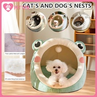Cat Bed Dog Bed Cartoon Pet Bed Foldable Removable Washable Pet Sleeping Bed for Cat Dog House
