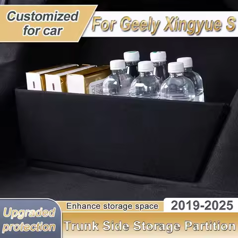 For Geely Xingyue S Tugella FY11 2019~2025 Car Trunk Storage Partition Multifunction Storage Box Thi