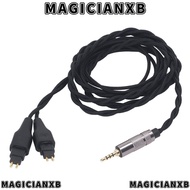 MAGICIANXB Earbuds Upgrade Wire, Flexible Silver Plated Copper Earphone Replacement Cable, Plug and 