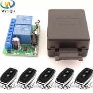 ▫☸☋ 433MHz Universal Wireless Remote Control DC 12V 10A 2CH RF Relay Receiver Transmitter for Garage/Gate/Motor/LED/Light/Smart Room