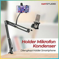 BEST SELLER TaffSTUDIO Microphone Suspension Boom Scissor Arm with Lazypod / holder stand dudukan mi