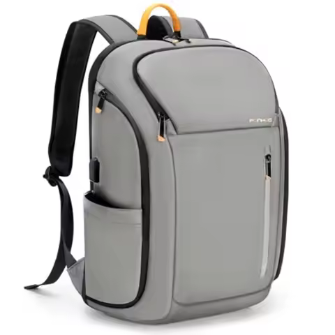 Laptop Backpack for Men Business Travel Anti-Theft Backpack with USB Charging Port Water Resistant C