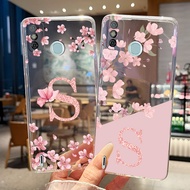 Phone Case For Tecno Spark 6 Go KE5j KE5k / Go 2020 KE5S / Go 2021 Case Flower Letter Transparent Sl