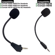 3.5mm Headsets Aux Mic Boom Cable for Corsair HS35 HS45 , HS50 HS60 HS70 Pro SE Gaming Headphone Rep