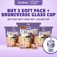 [NEW] TEALIVE 3 SOFT PACK + BRUNIVERSE GLASS CUP