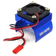 YEAH RACING YA-0410BU Aluminum 540 Motor Heat Sink w/ Cooling Fan Blue 0410
