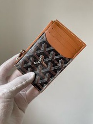 GOYARD Bourbon Card Holder Brown 有單據 卡包 拉鍊零錢包 棕色