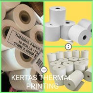 57x40mm Kertas Thermal No Ribbon Thermal Paper Roll